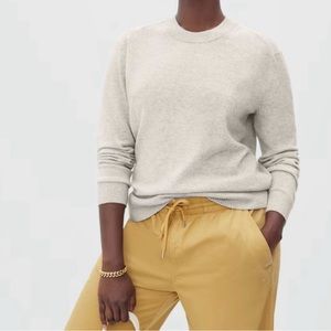 Everlane Cashmere Crewneck Sweater, Canvas color, Small
